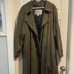 Mens London Fog  Sterling Edition Double Breasted Trench Coat Size 44 Regular